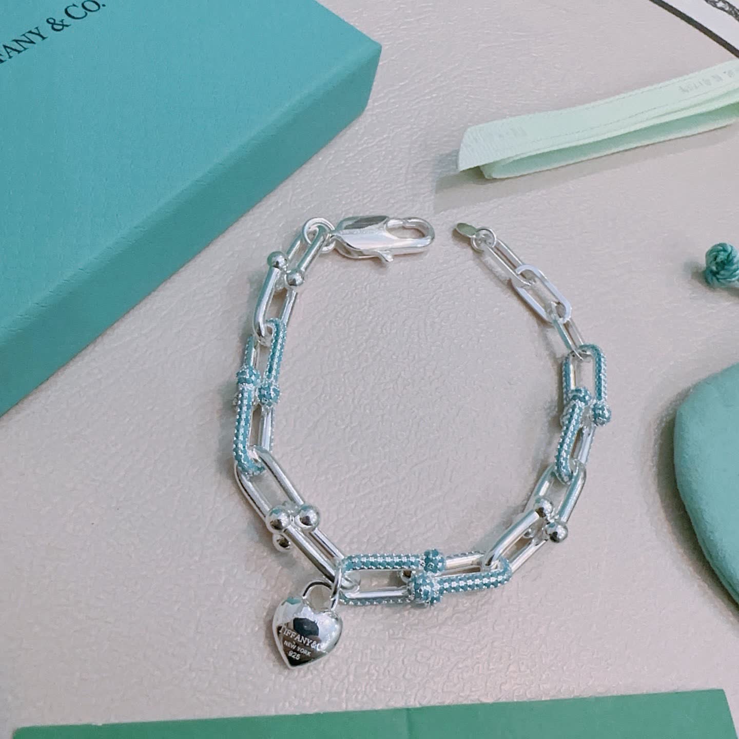Tiffany & Co. Blue Box Charm Bracelet